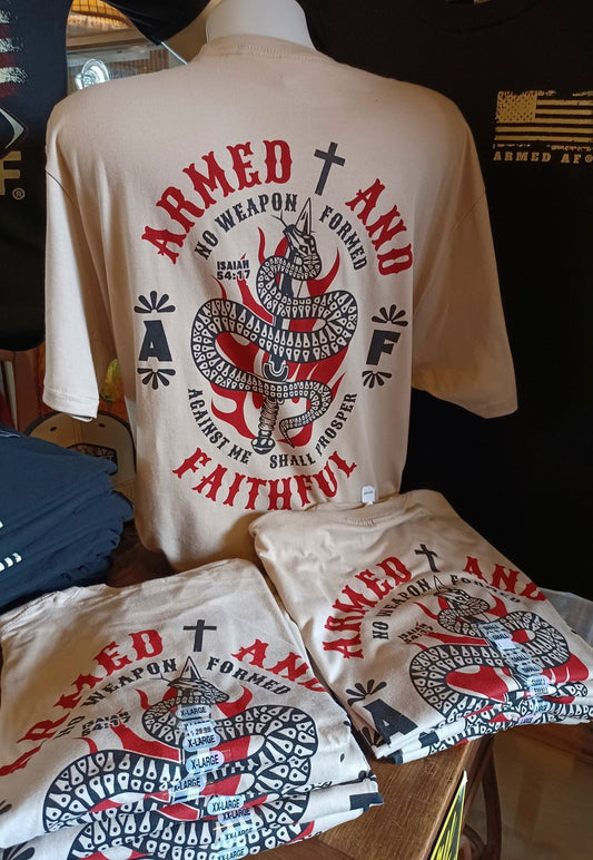 Armed and Faithful t-shirt - ArmedAF