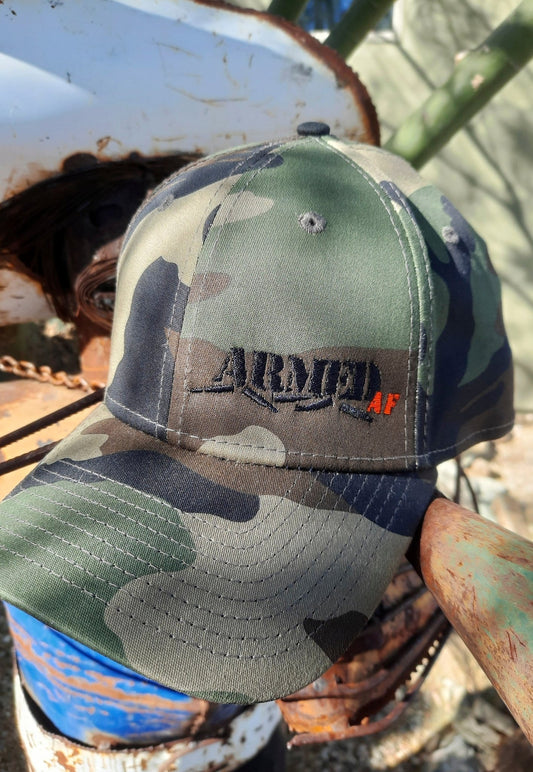 ArmedAF® camo hat fitted - ArmedAF