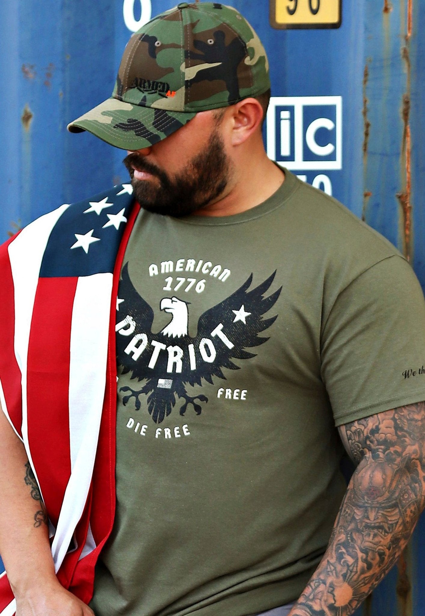 ArmedAF® camo hat fitted - ArmedAF