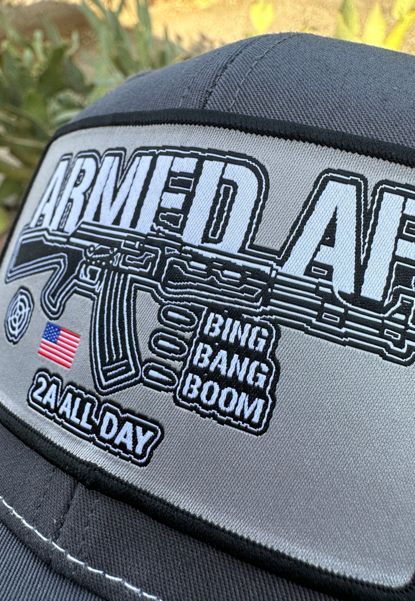 Bing Bang Boom Armed AF® cap - Grey - ArmedAF