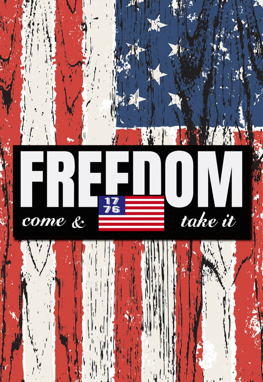 Come and Take it Freedom bumper sticker - ArmedAF