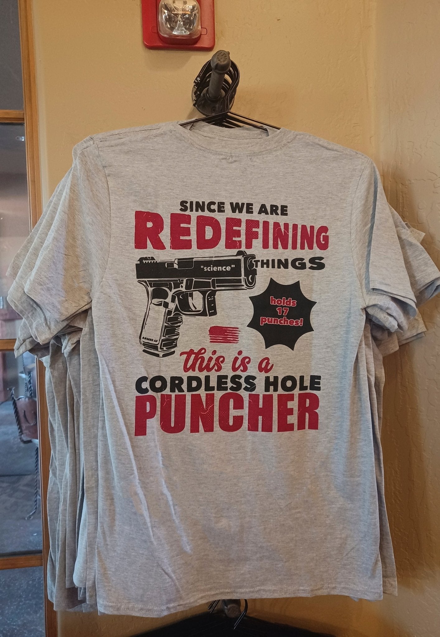 Cordless Hole Puncher t-shirt - ArmedAF