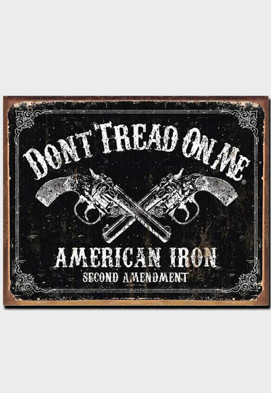 Don't Tread on me American Iron tin sign - ArmedAF