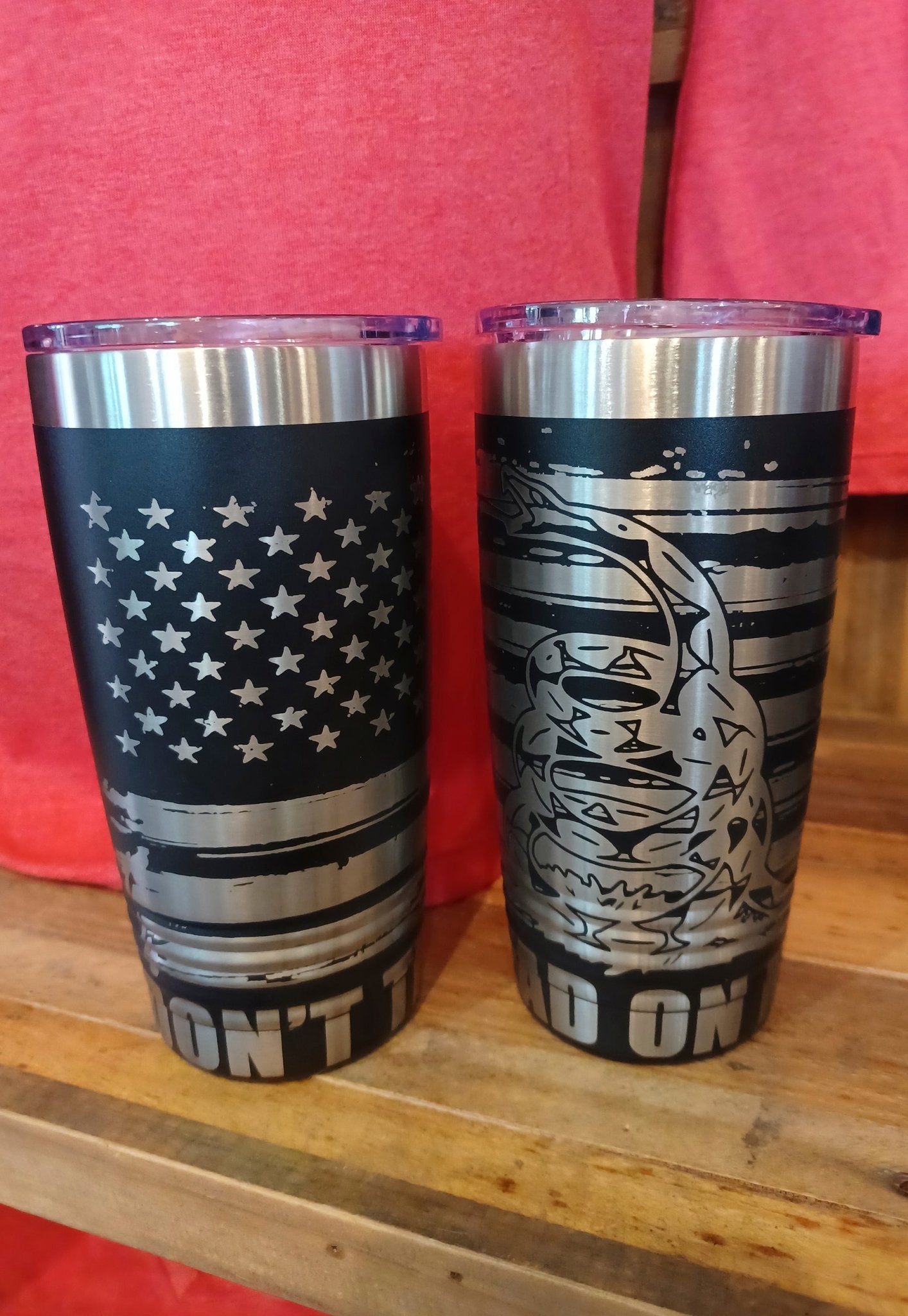 Don't Tread on Me laser engraved tumbler - ArmedAF