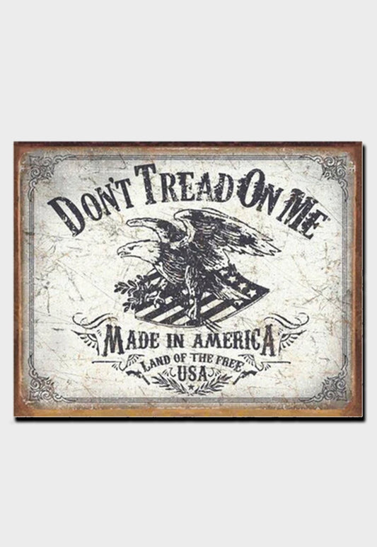 Don't Tread on me Made in America tin sign - ArmedAF