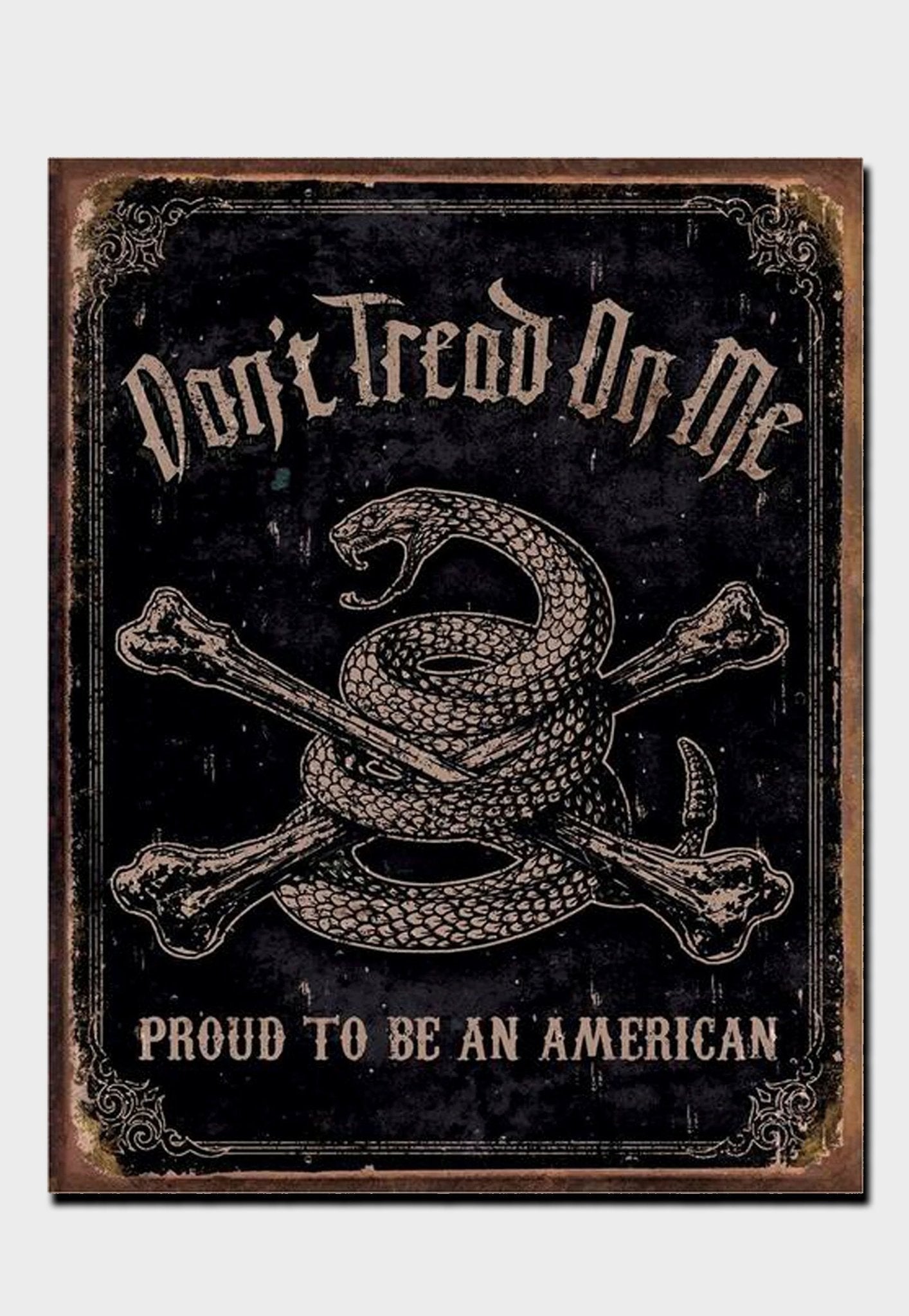 Don't Tread on Me tin sign - ArmedAF