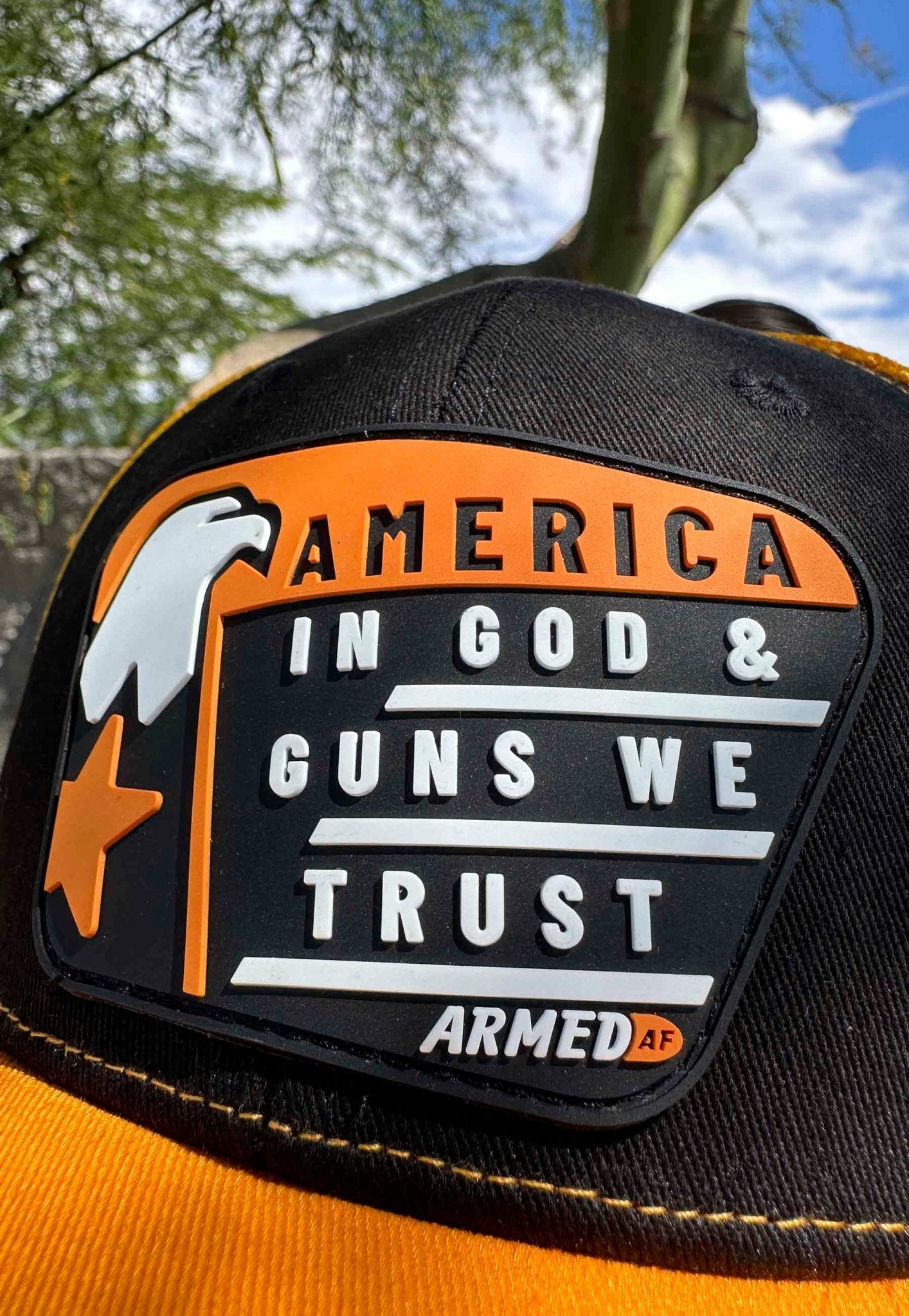 God and Guns PVC patch cap - ArmedAF