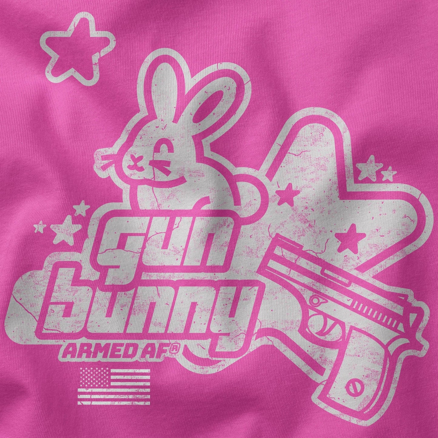 Gun Bunny long sleeve hooded tee - ArmedAF