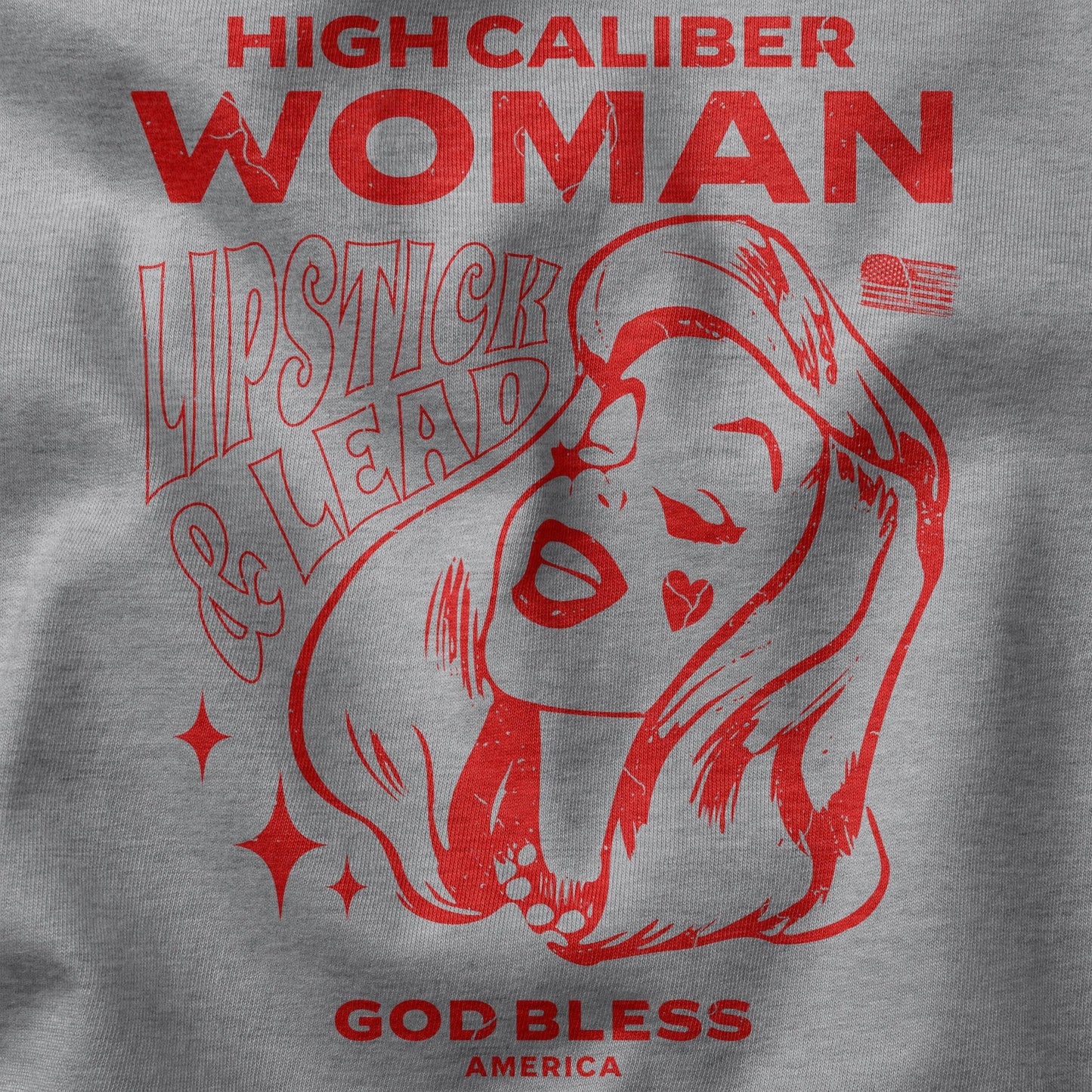 High Caliber Woman ladies vneck - ArmedAF