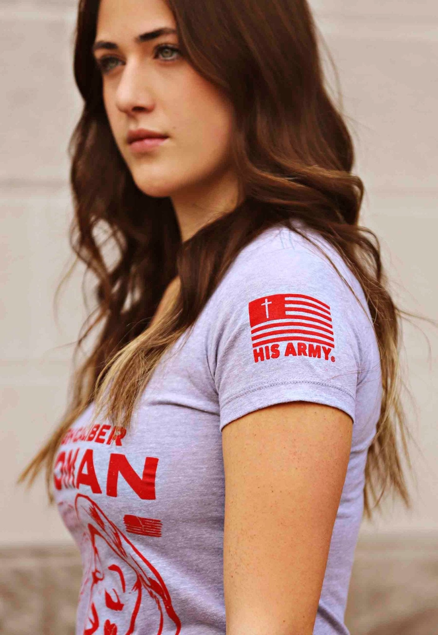High Caliber Woman ladies vneck - ArmedAF