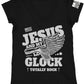 Jesus and My Glock Totally Rock women's vneck - ArmedAF