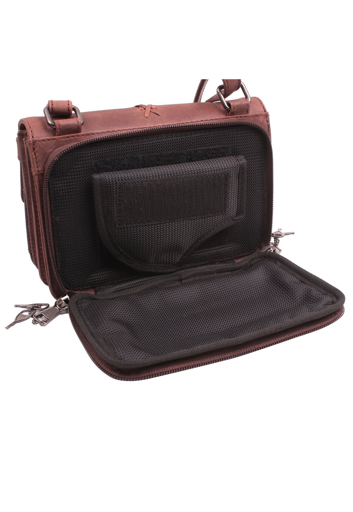 Jolene leather conceal carry pack - ArmedAF