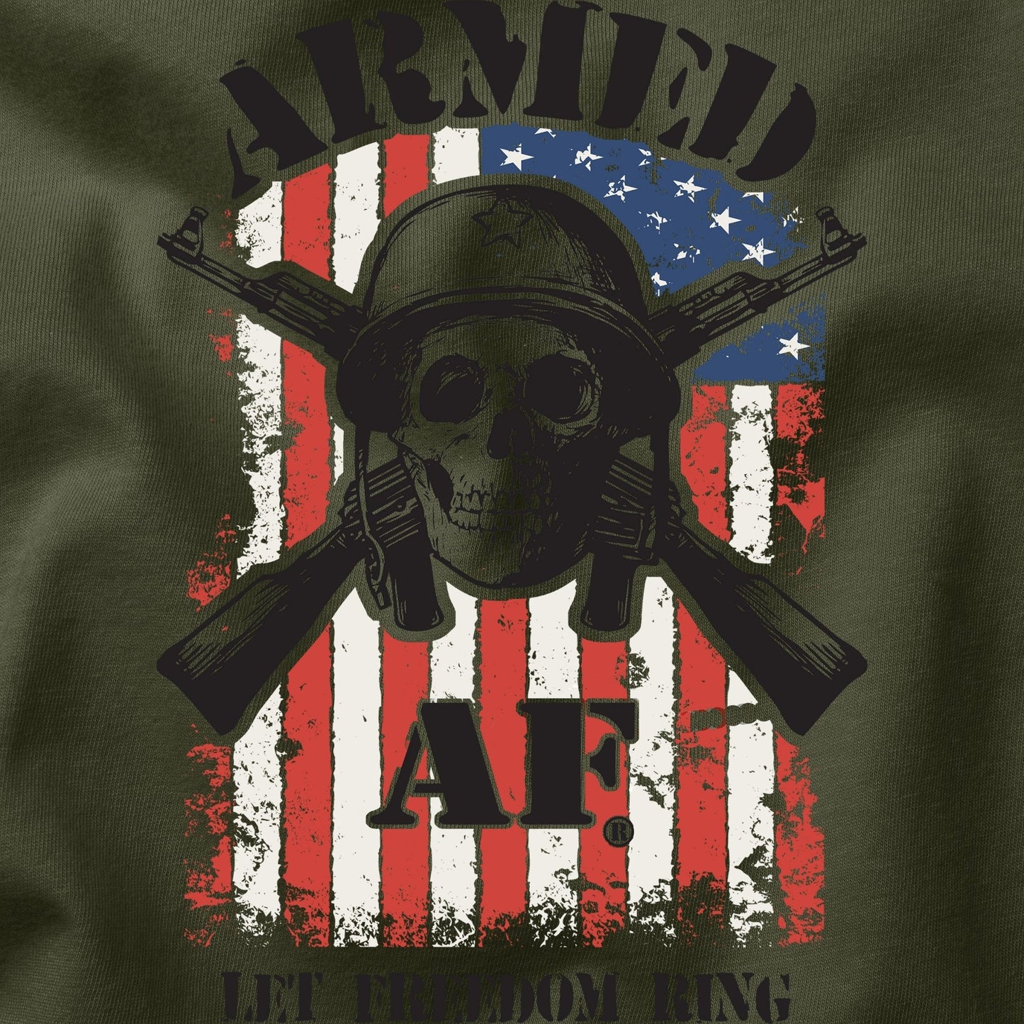 Let Freedom Ring skull t-shirt - ArmedAF