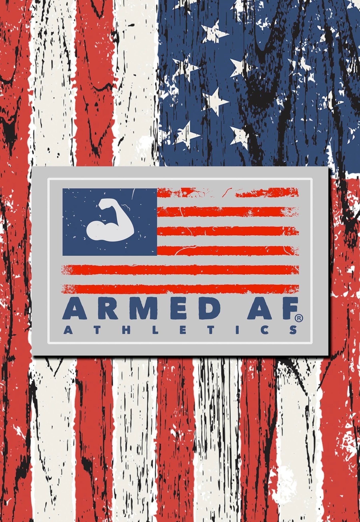 Muscle flag sticker - ArmedAF