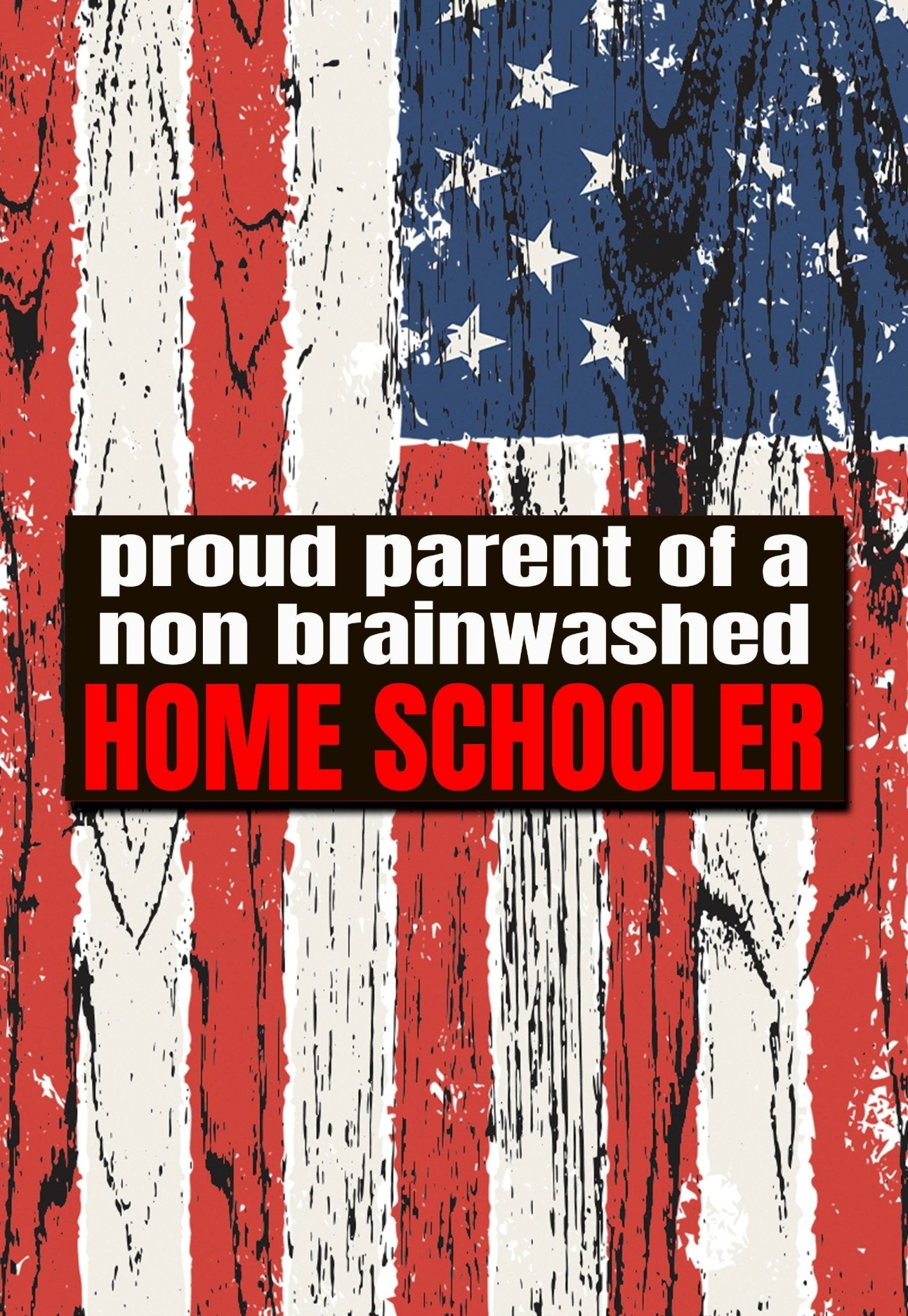 Non Brainwashed Homeschooler sticker - ArmedAF