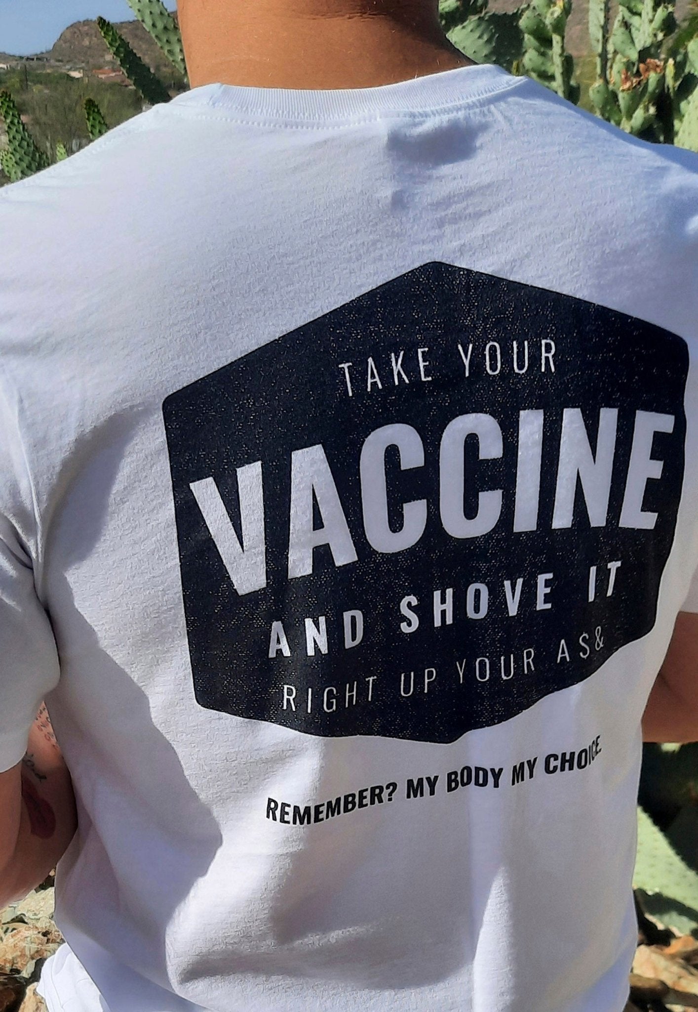 Shove Your Vax up Your A$$ t-shirt - ArmedAF