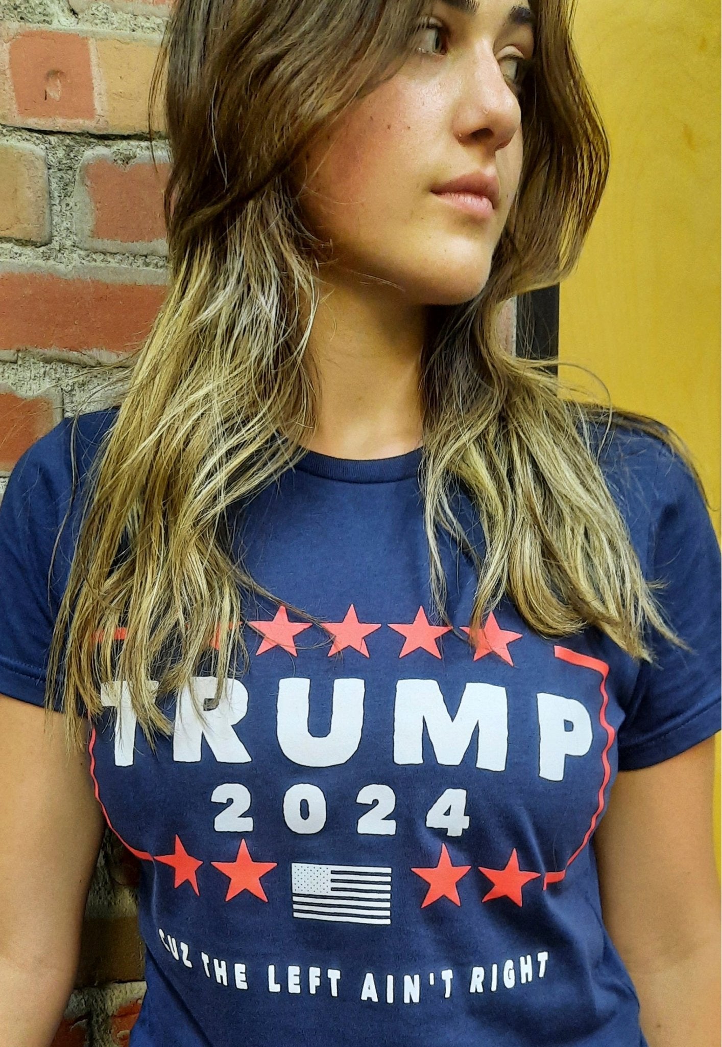 Trump 2024 t-shirt Cuz the Left Ain't Right - ArmedAF