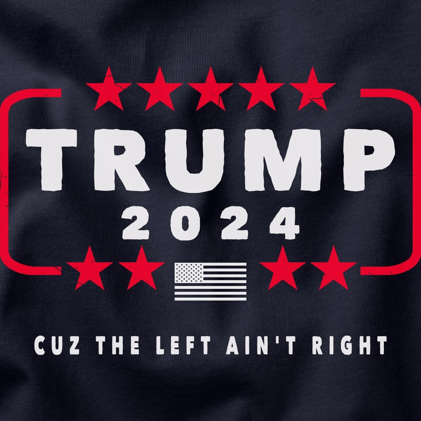 Trump 2024 t-shirt Cuz the Left Ain't Right - ArmedAF