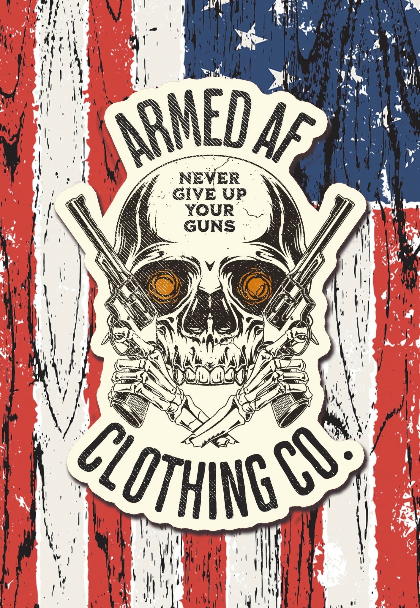 ArmedAF Clothing Co. sticker - ArmedAF