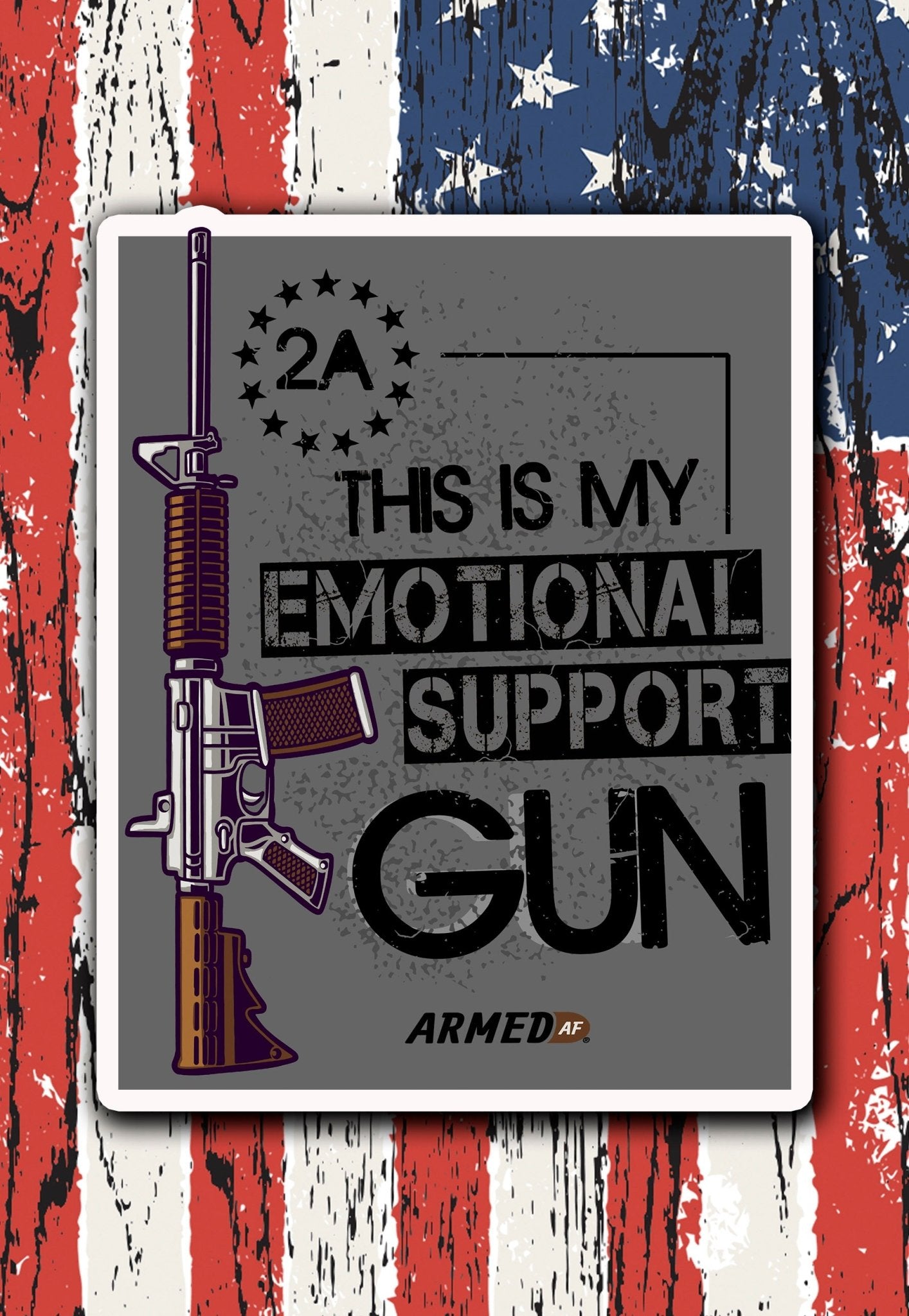 Emotional Support Gun Decal - ArmedAF