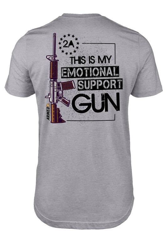 Emotional Support Gun t-shirt - ArmedAF