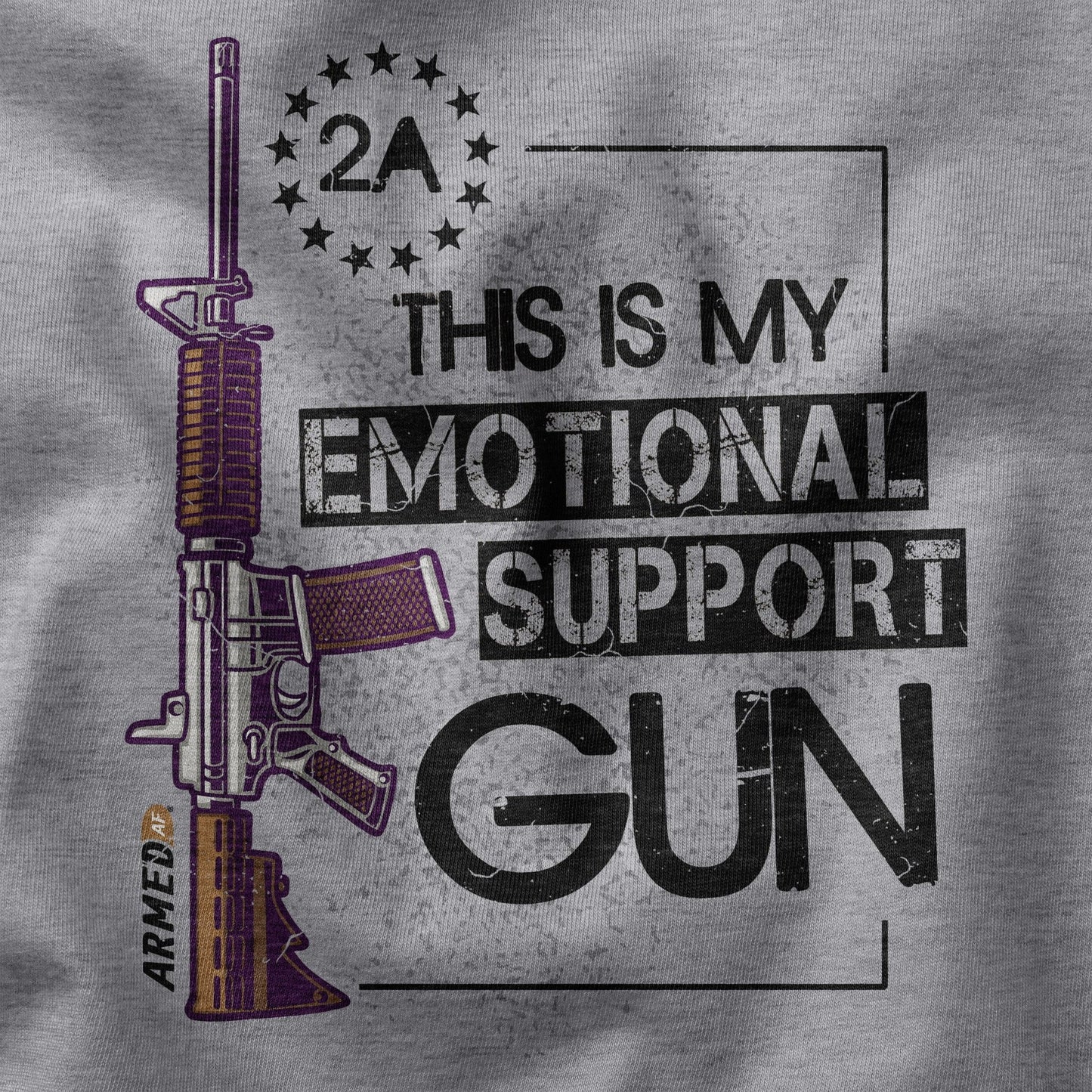 Emotional Support Gun t-shirt - ArmedAF