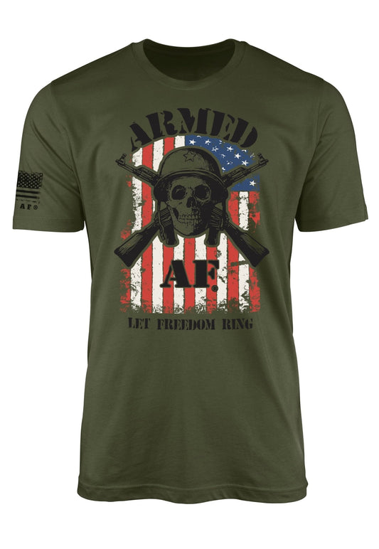 Let Freedom Ring skull t-shirt - ArmedAF